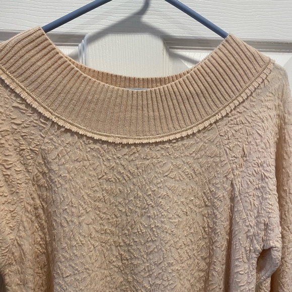 Free People Small Beige Textured Sweater - Picture 5 of 11